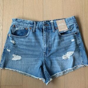 NWT Madewell Relaxed Denim Shorts